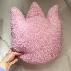 Pink Plush Tulip Decorative Pillow